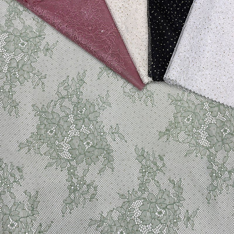 Lace Fabric Foil Bridal Polyester for Kids Wear Wholesale Supplier 9